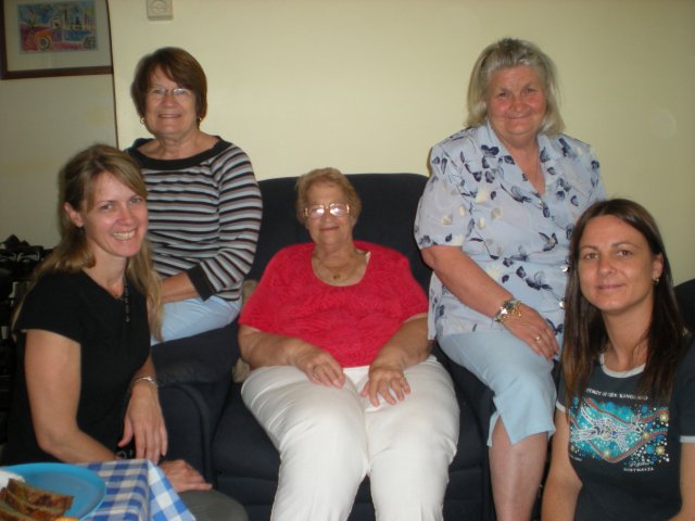 Descendants of Bungaree (from left) Trudy Smith, Lynette Robley, Reta Smith, Margaret Robinson, Tracey Howie